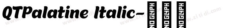 QTPalatine Italic字体转换